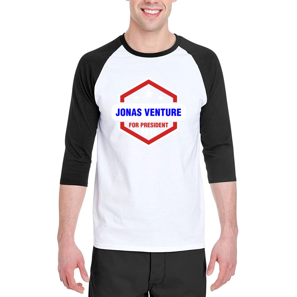 Jonas Venture For President 2016 The Venture Bros TV Show Men 3/4 Sleeve T-Shirt
