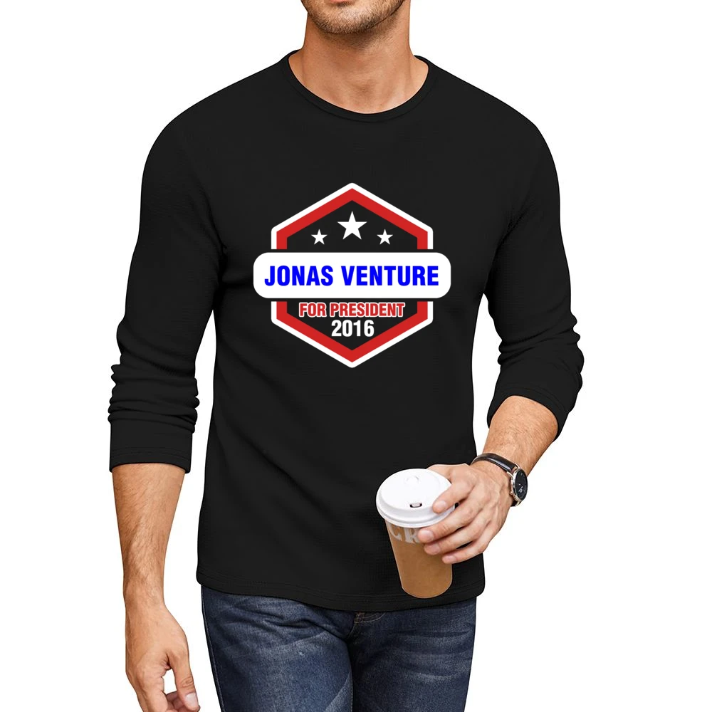 Jonas Venture For President 2016 The Venture Bros TV Show Men CrewNeck Long Sleeve T-Shirt