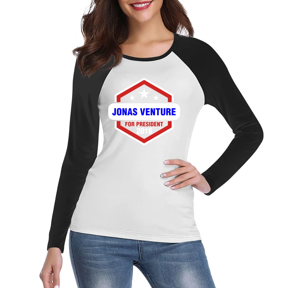 Jonas Venture For President 2016 The Venture Bros TV Show Women Ladies Long Sleeve T-Shirt