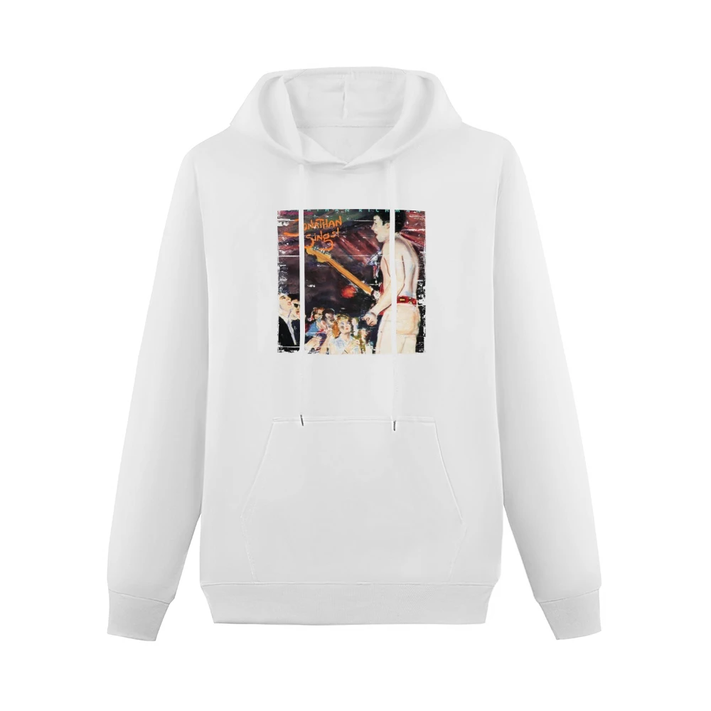 Jonathan Richman Jonathan Sings Album Cover Distressed Image Men Hoodie With Pocket