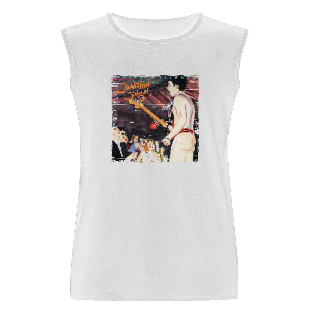 Jonathan Richman Jonathan Sings Album Cover Distressed Image Men Sleeveless T-Shirt