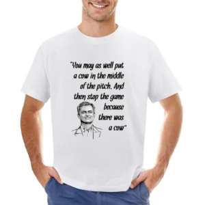 Jose Mourinho Best Quotes Put A Cow On Pitch Soccer Football Asian Size Men T-Shirt