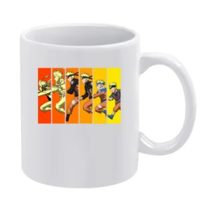 Journey of the Uzumaki Naruto leaf shinobi ninja konoha gakure anime m White Mug