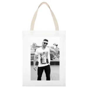 Julian Edelman Rob Gronkowski Funny Gronk New England Football Checkma White Canvas Tote Shopping Bag