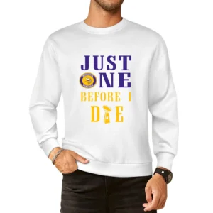 Just One Before I Die Minnesota Football Team European Size Pullover Sweater