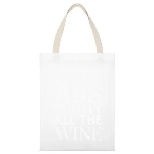 Just Want To Have Abs Absolutely All The Wine Fun Workout Party Graphi White Canvas Tote Shopping Bag