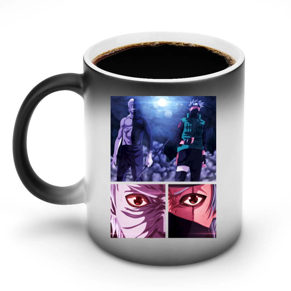 Kakashi hatake Obito Uchiha 2 sharingan eyes kamui Naruto shippuden a Discoloration Mug