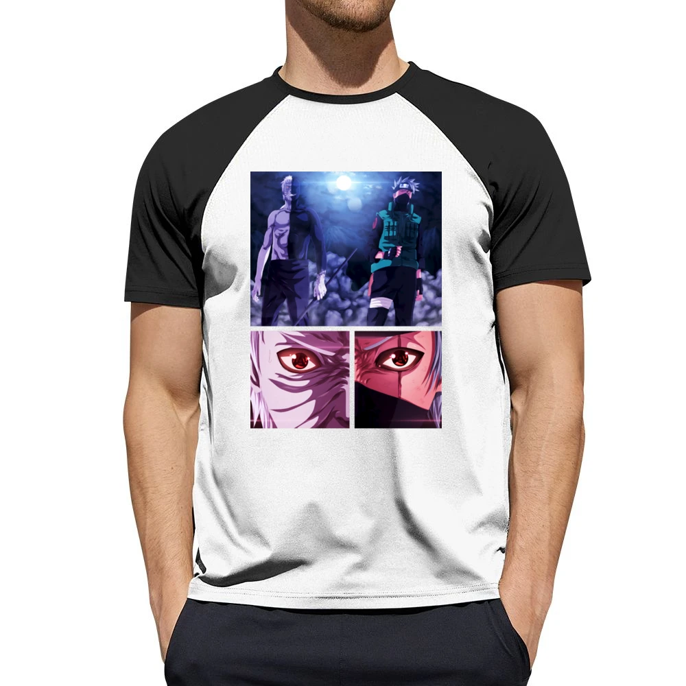 Kakashi hatake Obito Uchiha 2 sharingan eyes kamui Naruto shippuden a Men Short Sleeve T-Shirt