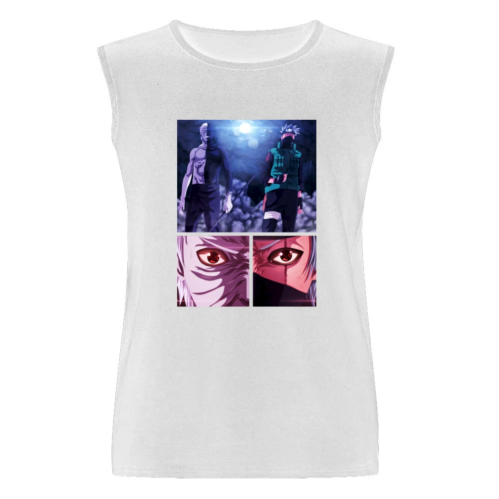 Kakashi hatake Obito Uchiha 2 sharingan eyes kamui Naruto shippuden a Men Sleeveless T-Shirt