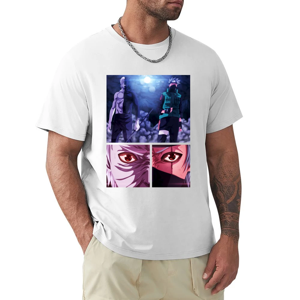 Kakashi hatake Obito Uchiha 2 sharingan eyes kamui Naruto shippuden a Premium Men T-shirt