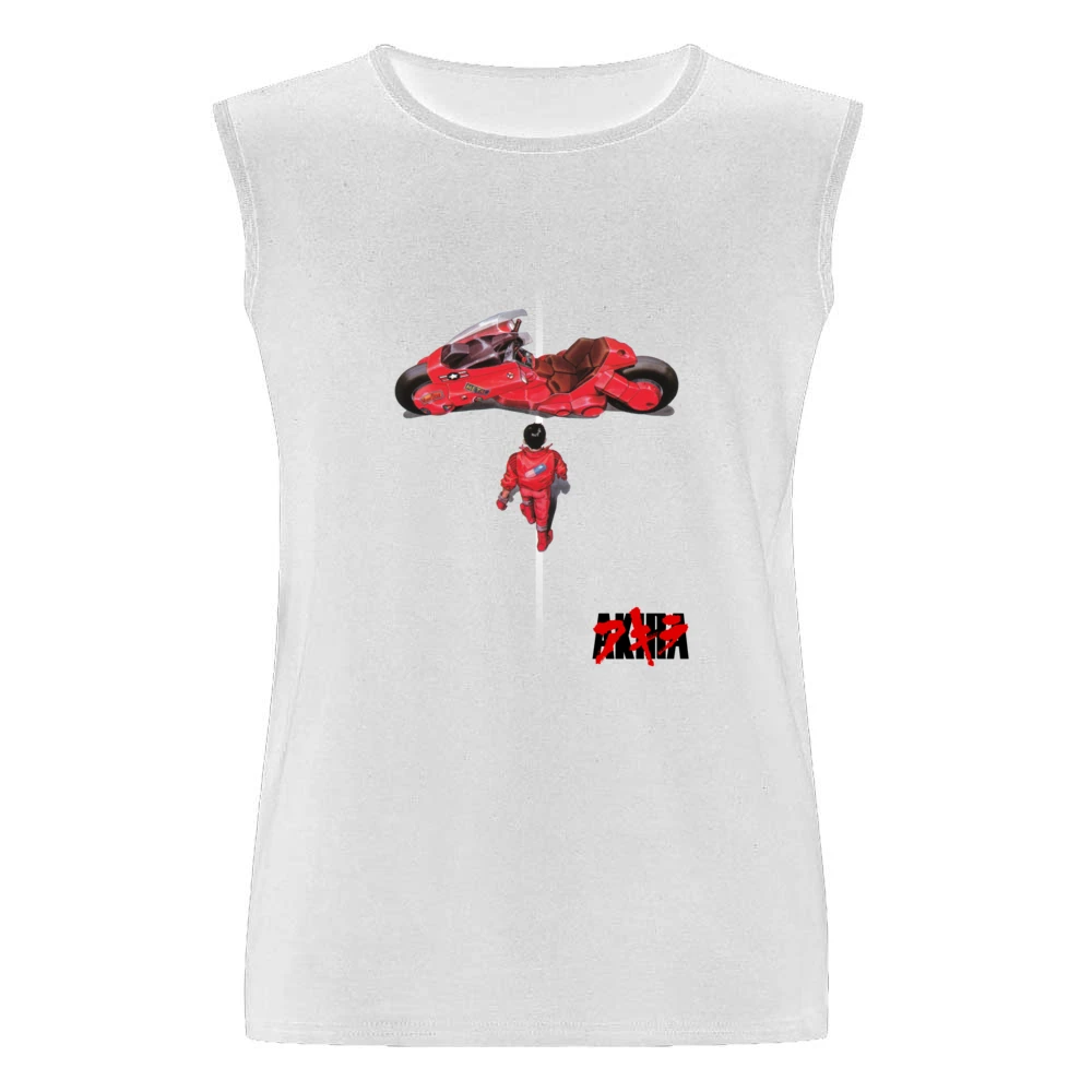 Kaneda and bike Akira Japanese manga series Katsuhiro Otomo anime mang Men Sleeveless T-Shirt