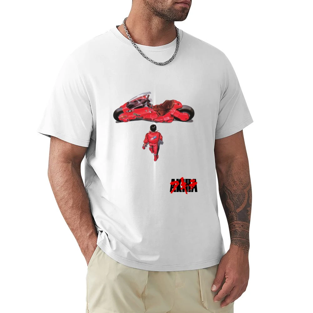 Kaneda and bike Akira Japanese manga series Katsuhiro Otomo anime mang Premium Men T-shirt