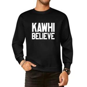 Kawhi Believe San Antonio Basketball European Size Pullover Sweater
