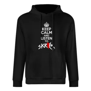 Keep Calm And Listen To Skrillex Fun EDM Music Graphic European Size Men Hoodie