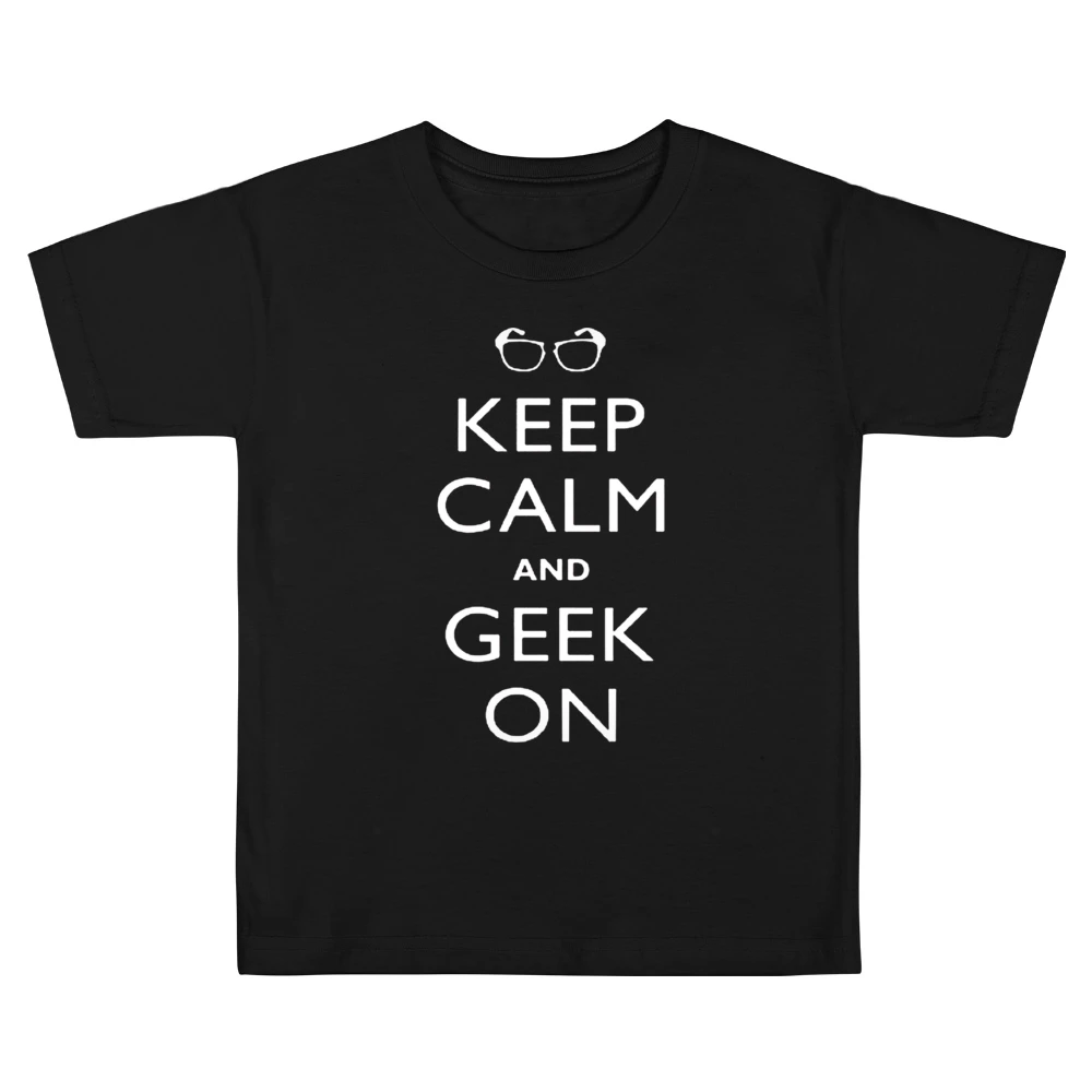 Keep Calm and Geek On Kids Boys Girls T-Shirt