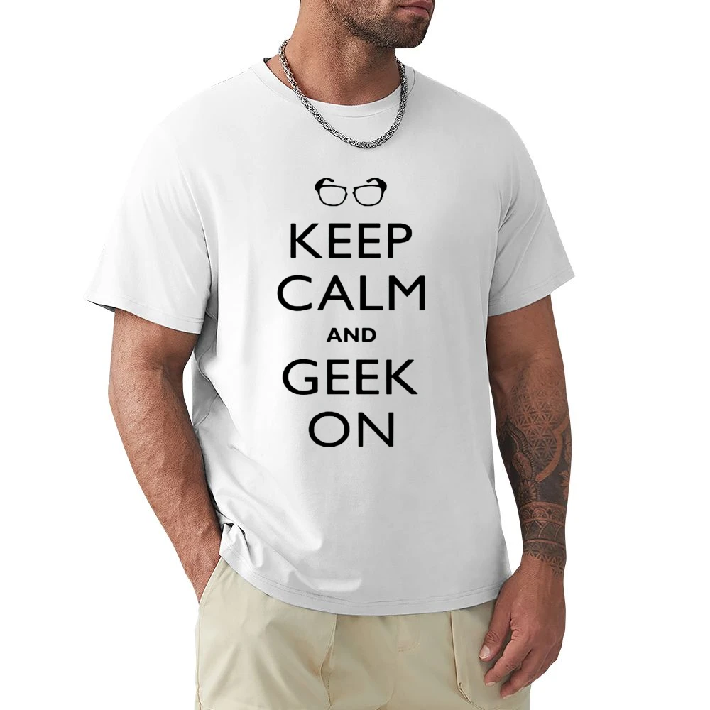 Keep Calm and Geek On Premium Men T-shirt
