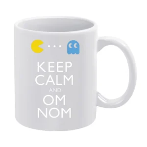 Keep calm and Om Nom White Mug