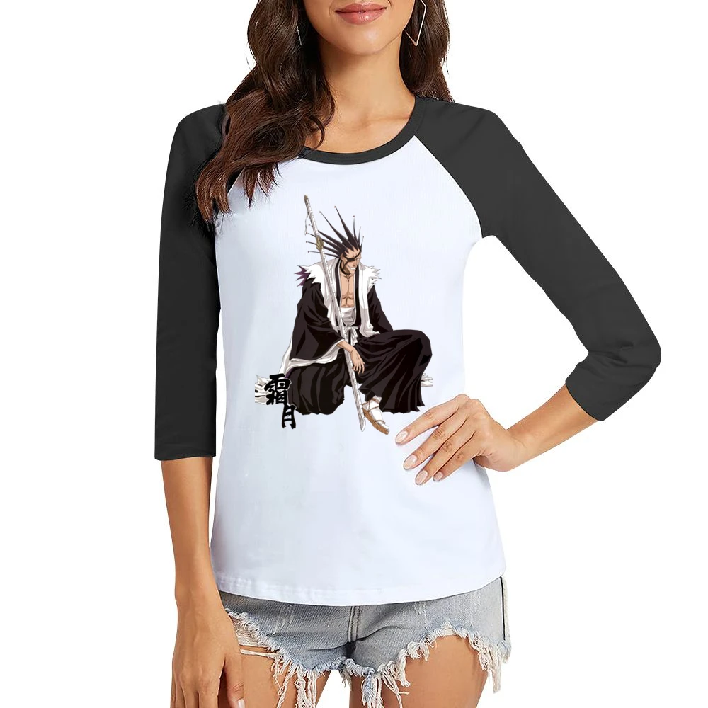Kenpachi Zaraki - Bleach captain of the 11th Division in the Gotei 13 Women Ladies 3-4 Sleeve T-Shirt