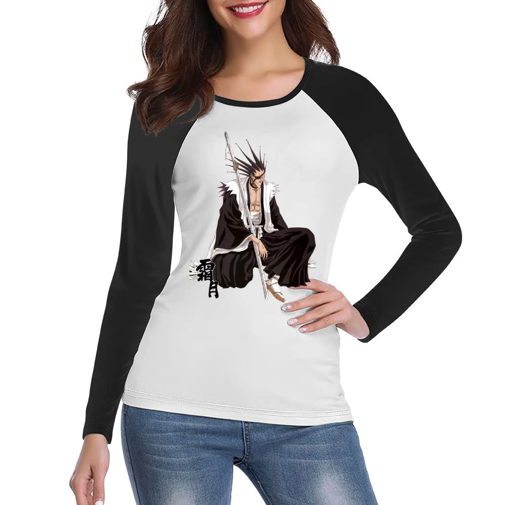 Kenpachi Zaraki - Bleach captain of the 11th Division in the Gotei 13 Women Ladies Long Sleeve T-Shirt