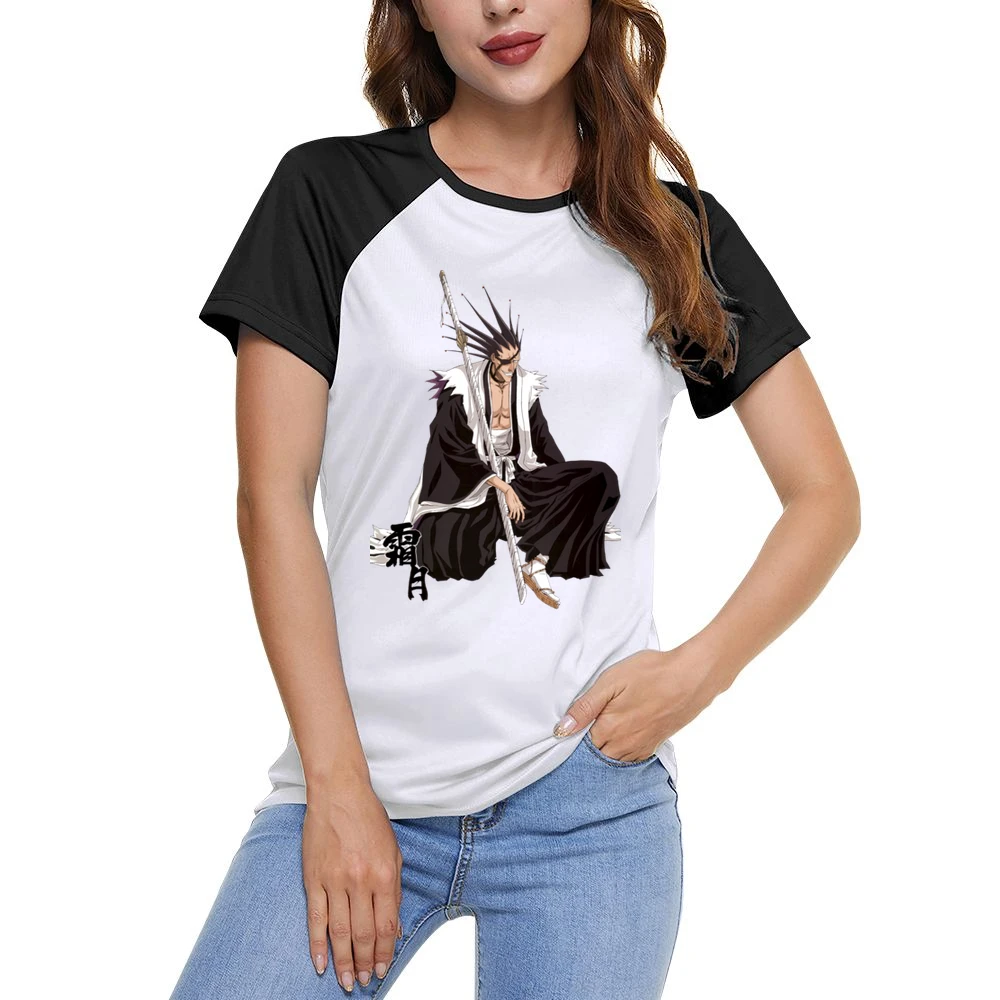 Kenpachi Zaraki - Bleach captain of the 11th Division in the Gotei 13 Women Ladies Short Sleeve T-Shirt