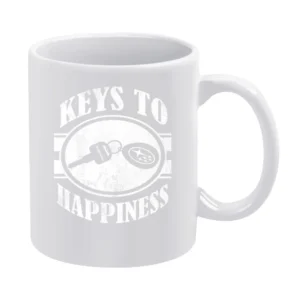 Keys To Happiness Fun Subaru Love Impreza WRX Legacy Outback Graphic C White Mug