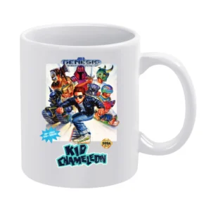 Kid Chameleon Sega Genesis Old School Retro Video Game Fan Distressed White Mug