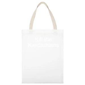Kill The Kardashians Funny Punk Rock Metal Music Slayer Gary Holt Grap White Canvas Tote Shopping Bag