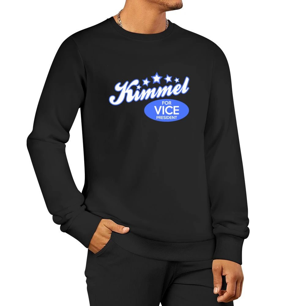 Kimmel For Vice President Fun Jimmy Kimmel Political Graphic Men Pullover Sweatshirt