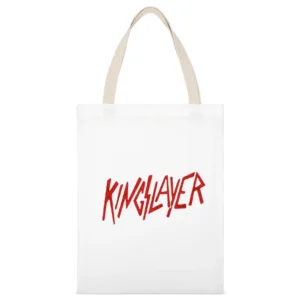 Kingslayer Tshirt White Canvas Tote Shopping Bag