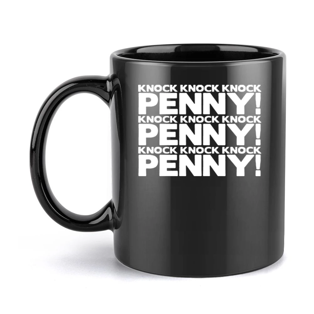 Knock Knock Penny Big Bang Theory TV Black Mug