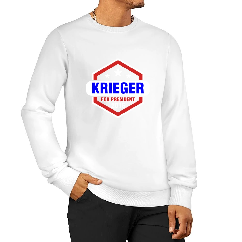 Krieger For President 2016 Archer TV Show Men Pullover Sweatshirt