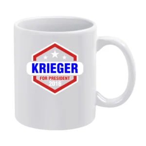 Krieger For President 2016 Archer TV Show White Mug