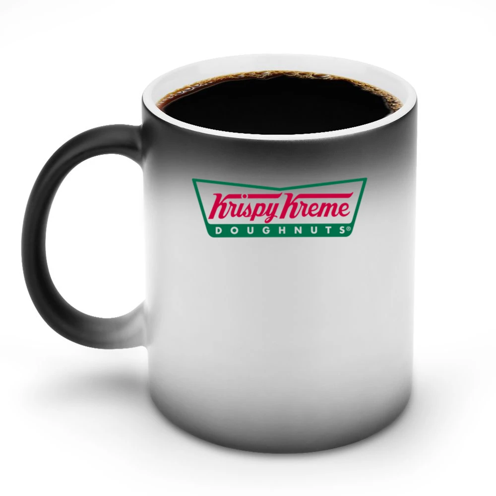 Krispy Kreme Fun Cool Vintage Style Graphic Logo Discoloration Mug
