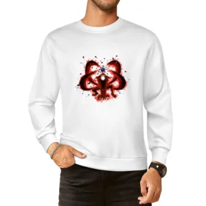 Kurama four tails bijuu ball naruto shippuden anime manga European Size Pullover Sweater