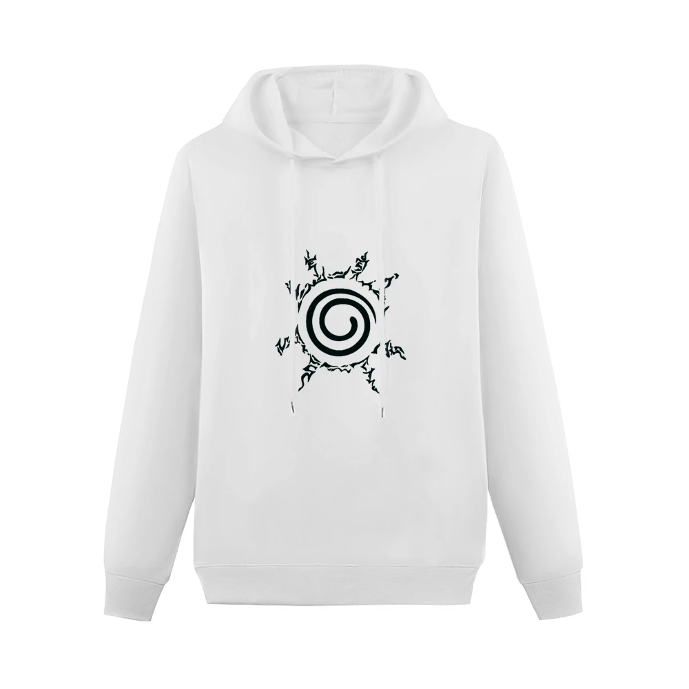 Kyuubi kurama nine tails demon fox four element seal on naruto chest m Men Hoodie Without Pocket