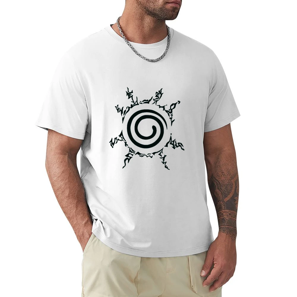 Kyuubi kurama nine tails demon fox four element seal on naruto chest m Premium Men T-shirt