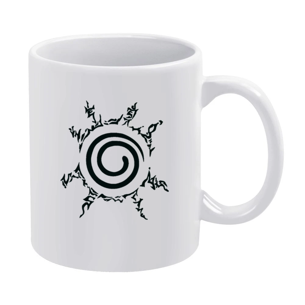 Kyuubi kurama nine tails demon fox four element seal on naruto chest m White Mug