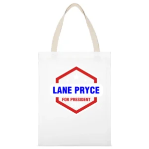 Lane Pryce For President 2016 Mad Men TV Show White Canvas Tote Shopping Bag