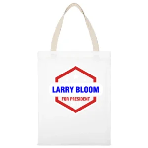 Larry Bloom For President 2016 Orange is the New Black TV Show White Canvas Tote Shopping Bag