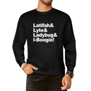 Latifah And Lyte And Ladybug And I Boogie Hip Hop Rap Music Graphic T European Size Pullover Sweater