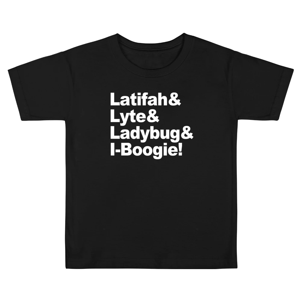 Latifah And Lyte And Ladybug And I Boogie Hip Hop Rap Music Graphic T Kids Boys Girls T-Shirt