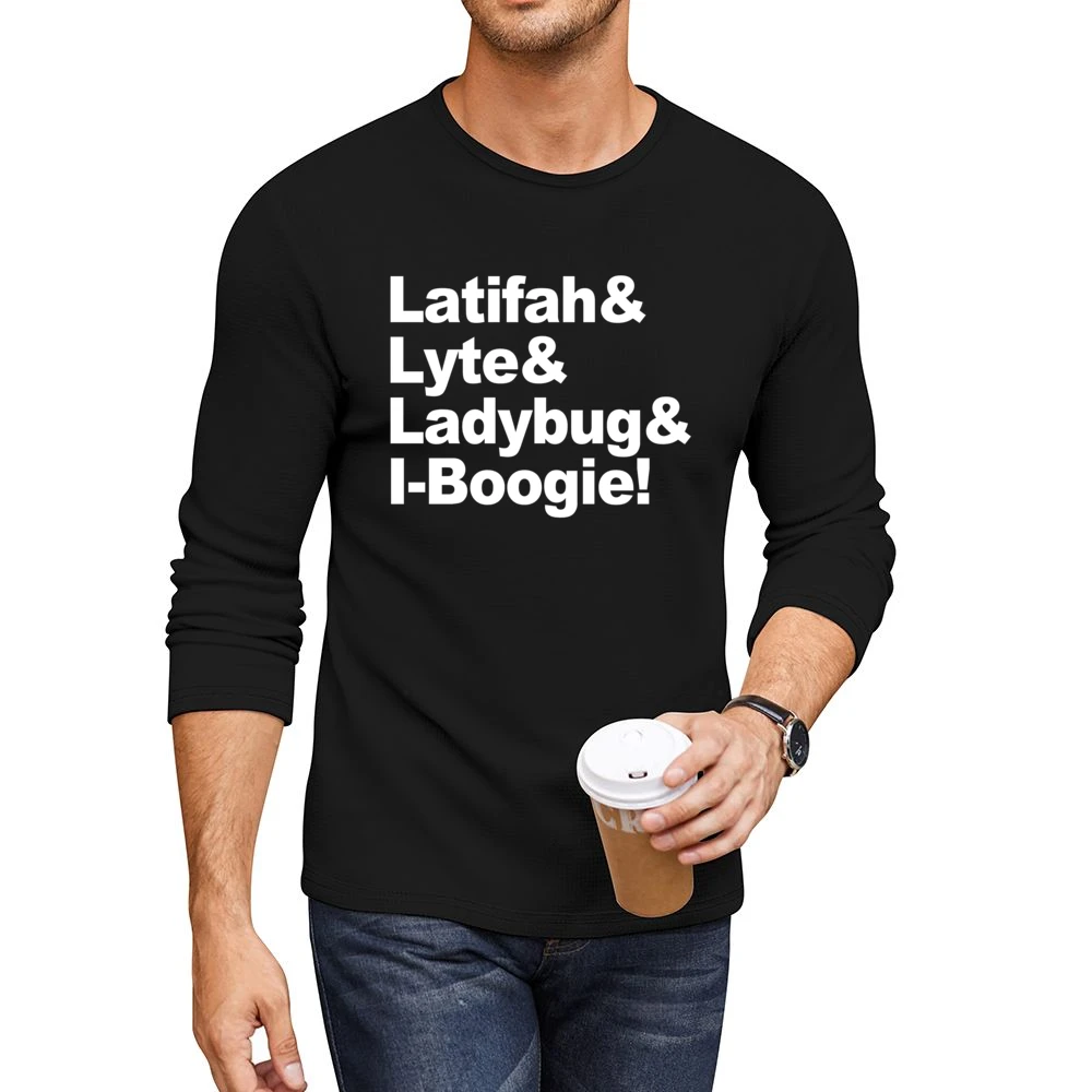Latifah And Lyte And Ladybug And I Boogie Hip Hop Rap Music Graphic T Men CrewNeck Long Sleeve T-Shirt