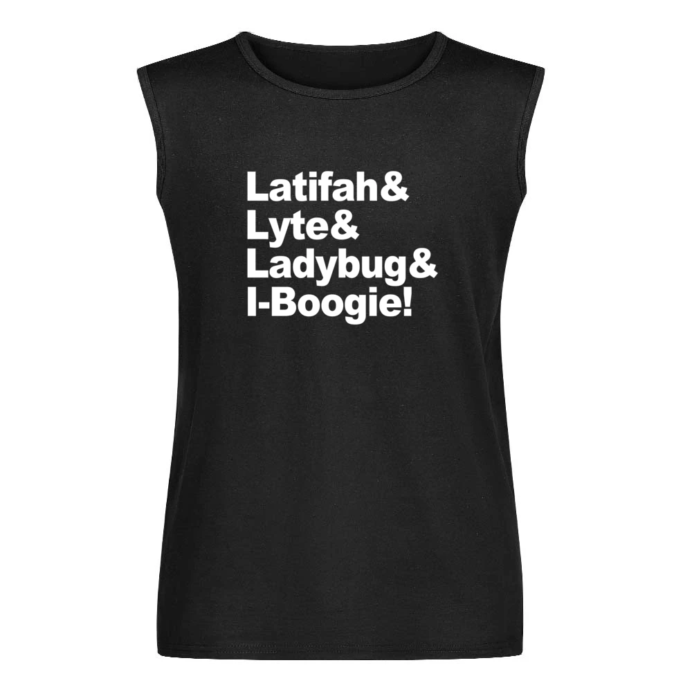 Latifah And Lyte And Ladybug And I Boogie Hip Hop Rap Music Graphic T Men Sleeveless T-Shirt