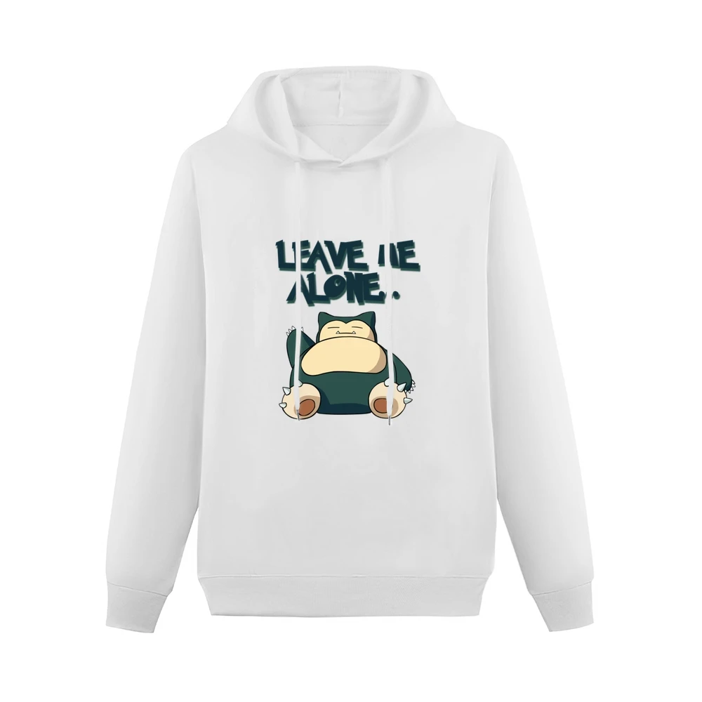 Leave Me Alone Funny Snorlax Sleeping Pokemon Graphic Anime Apparel T Men Hoodie Without Pocket