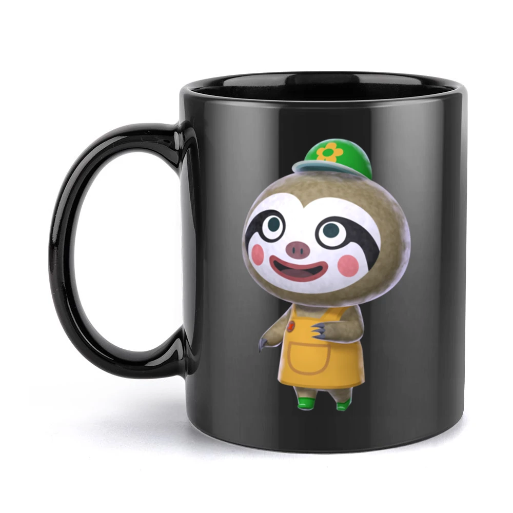 Leif From Animal Crossing Nintendo Character Video Game Black Mug