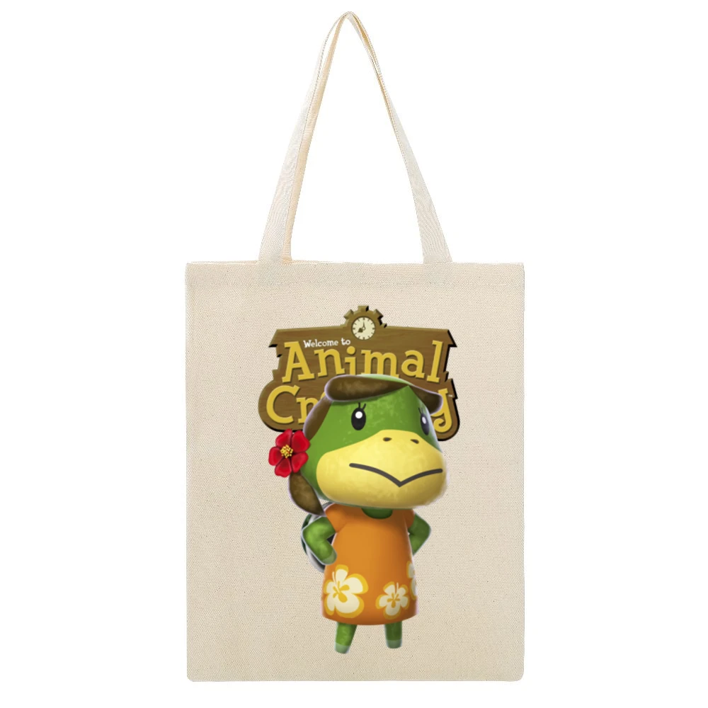 Leilani From Animal Crossing Nintendo Video Game Fan Beige Canvas Tote Shopping Bag