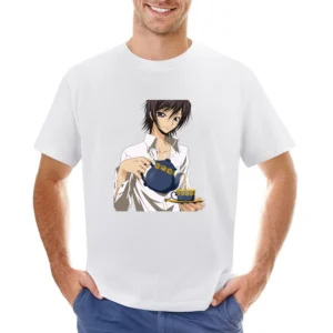 Lelouch Lamperouge vi Britanian serving tea Code Geass: Lelouch of th Asian Size Men T-Shirt