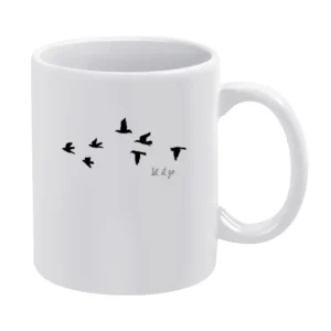 Let It Go Flying Birds Popular Tee Shirt White Mug
