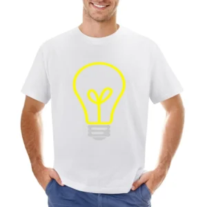 Lightbulb Essential Electricity Fun Tee Shirt Asian Size Men T-Shirt