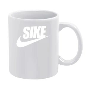 Like Funny Nike Parody Graphic Sports White Mug